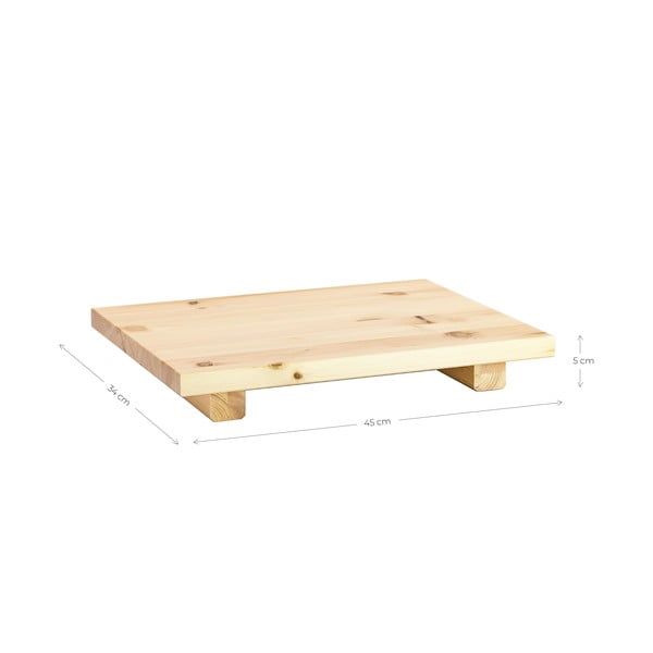 2 pušies medienos naktinių staliukų rinkinys Karup Design Dock Black-image-3