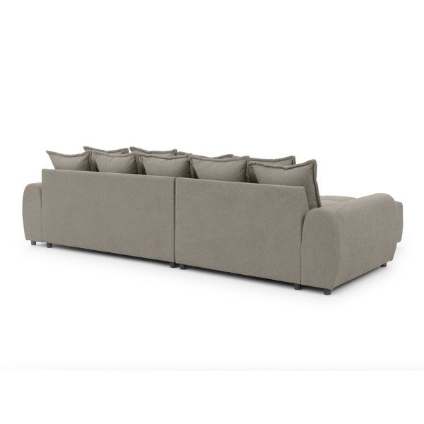 Taupe spalvos kampinė sofa (su kairiuoju kampu/su gultu) Albane  – Ropez-image-4