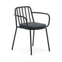 Juoda metalinė sodo kėdė Bramant - Kave Home