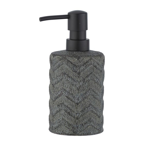 Pilkos spalvos keraminis rankomis tapytas muilo dozatorius Wenko Mantua, 360 ml-image-2