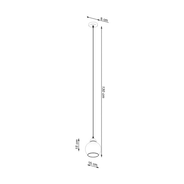 Kabantis šviestuvas juodos spalvos ø 15 cm Grande – Sollux-image-4
