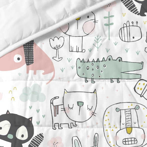Medvilninis kūdikių lovos užtiesalas 130x100 cm Best buddies - Moshi Moshi-image-2