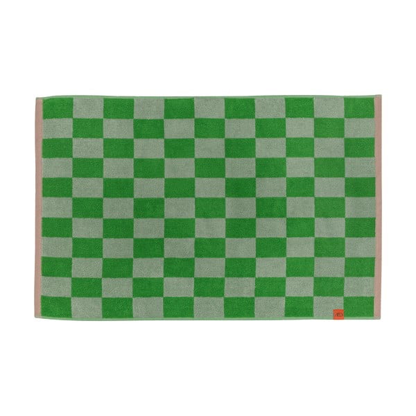 Iš organiškos medvilnės vonios kilimėlis žalios spalvos 50x80 cm Retro – Mette Ditmer Denmark