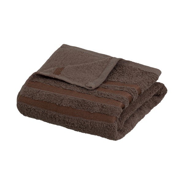Rudos spalvos iš frote audinio iš medvilnės vonios rankšluostis 70x140 cm Simple – Casa Selección