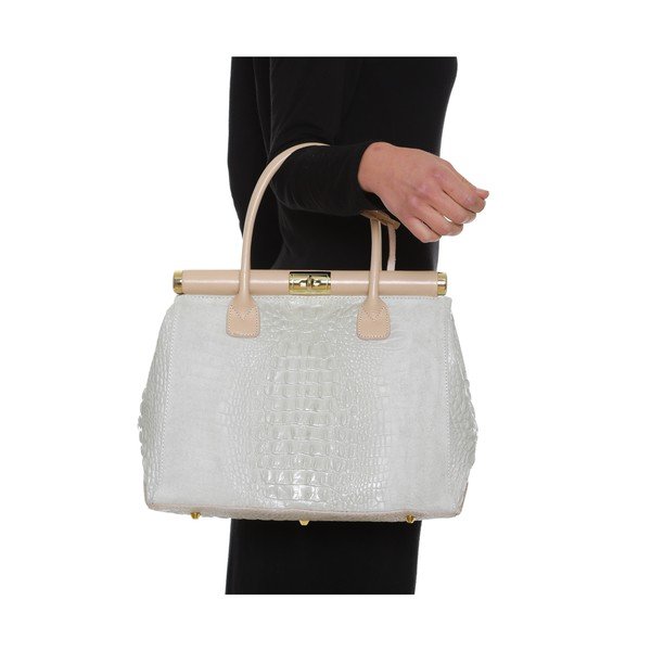 Odinė rankinė Anna Luchini 825 Beige-image-4