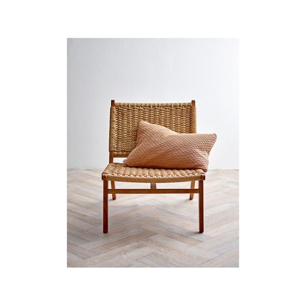 Oranžinė pagalvė iš medvilnės ir vilnos mišinio Södahl Wave Knit, 40 x 60 cm-image-2