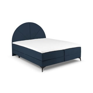 Tamsiai mėlyna lova su dėže 160x200 cm Sunset - Cosmopolitan Design