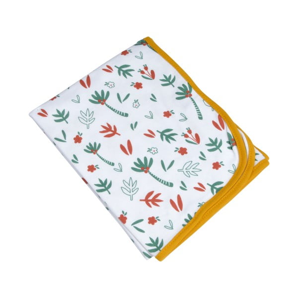 Baltos spalvos iš medvilnės vaikiškas pledas 75x75 cm Savannah – Bébé Douceur