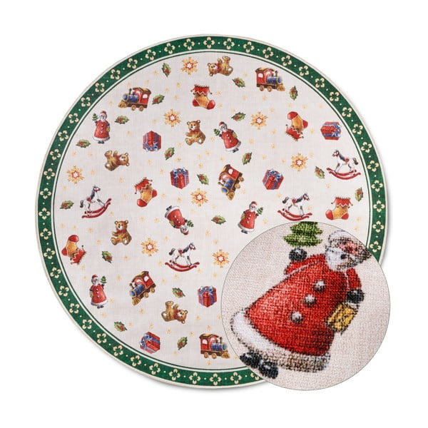 Apvalios formos kilimas žalios spalvos su Kalėdų motyvu ø 150 cm Green Christmas – Villeroy&Boch