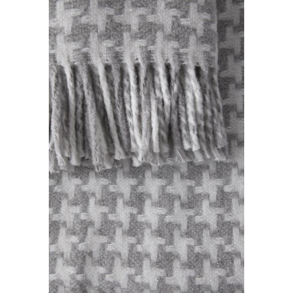 Šviesiai pilkas medvilninis pledas Euromant Pearls, 140 x 160 cm-image-2