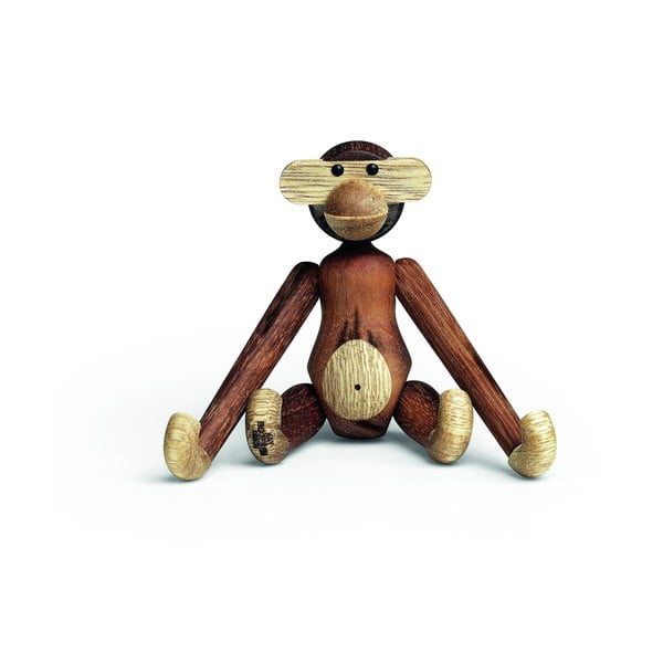 Statulėlė iš medienos masyvo Bojesen Denmark Monkey Teak