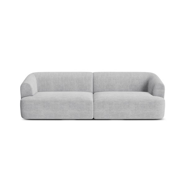 Šviesiai pilkos spalvos sofa iš kordinio velveto 255 cm Campi – Cosmopolitan Design-image-3