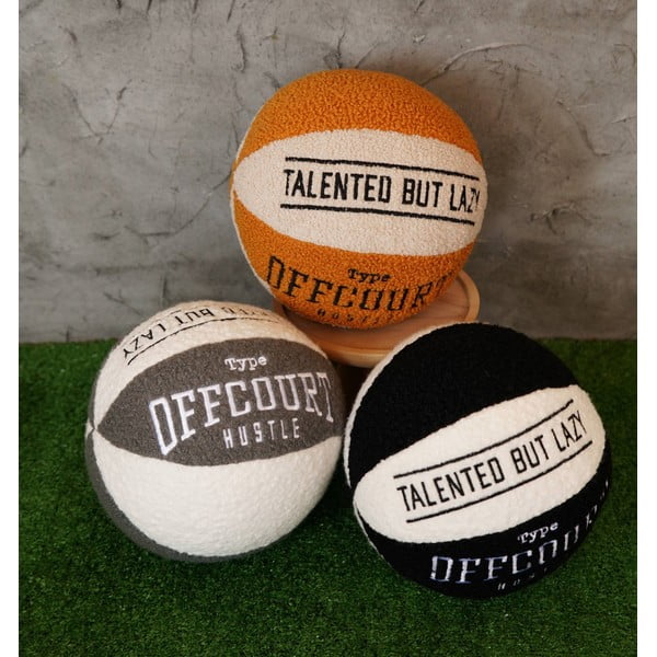 Iš boucle dekoratyvinė pagalvėlė ø 25 cm Basketball – Mioli Decor-image-3