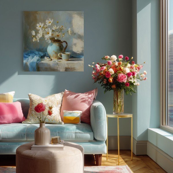 Spausdintas paveikslas su rėmeliu 70x70 cm Anemone – Styler-image-1