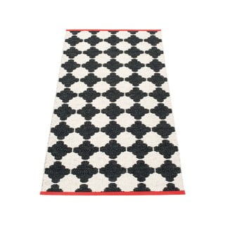 Juodos ir baltos spalvos lauko kilimas 70x150 cm Marre Black Coral  – Pappelina