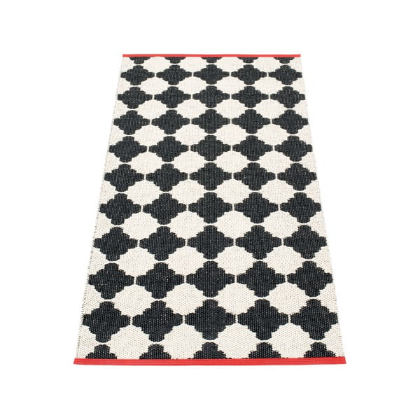 Juodos ir baltos spalvos lauko kilimas 70x150 cm Marre Black Coral  – Pappelina