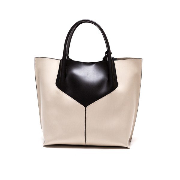 Odinė rankinė Anna Luchini 86 Nero Beige-image-1