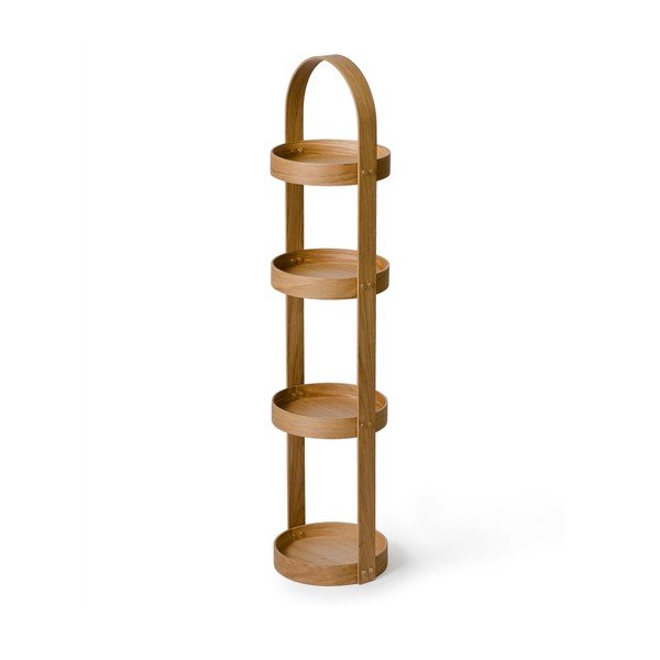 Ąžuolo vonios kambario stovas Wireworks Round Caddy Mezza, 4 lentynos-image-3