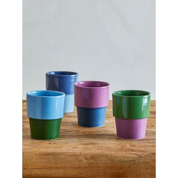 Iš molio puodeliai 4 vnt. kapučino 150 ml Ewan – Bloomingville-image-1
