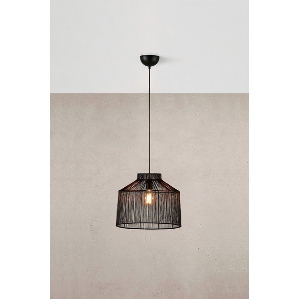 Kabantis šviestuvas juodos spalvos ø 42 cm su metaliniu gaubtu Capanna – Markslöjd-image-1