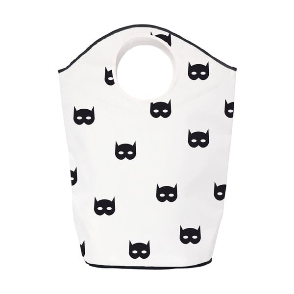 Iš tekstilės vaikiškas krepšys juodos ir baltos spalvos 57x26x70 cm Batman – Butter Kings