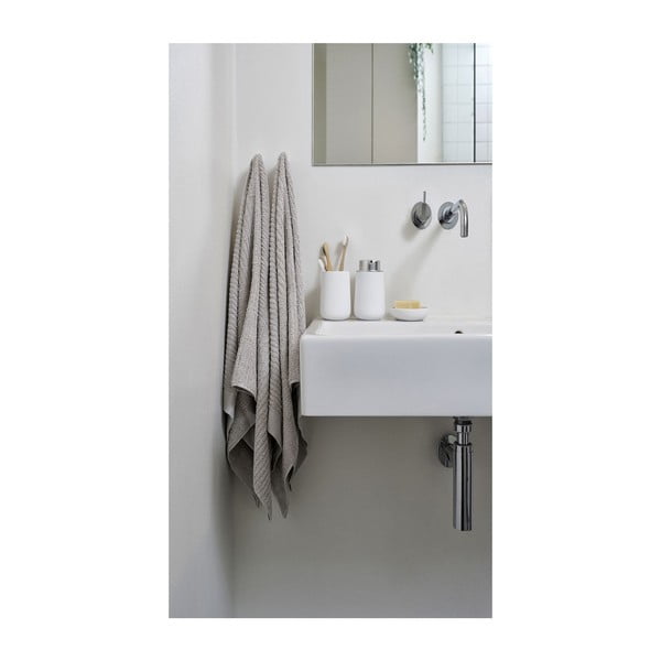 Pilkai rudas medvilninis rankšluostis Zone Classic, 50 x 100 cm-image-1