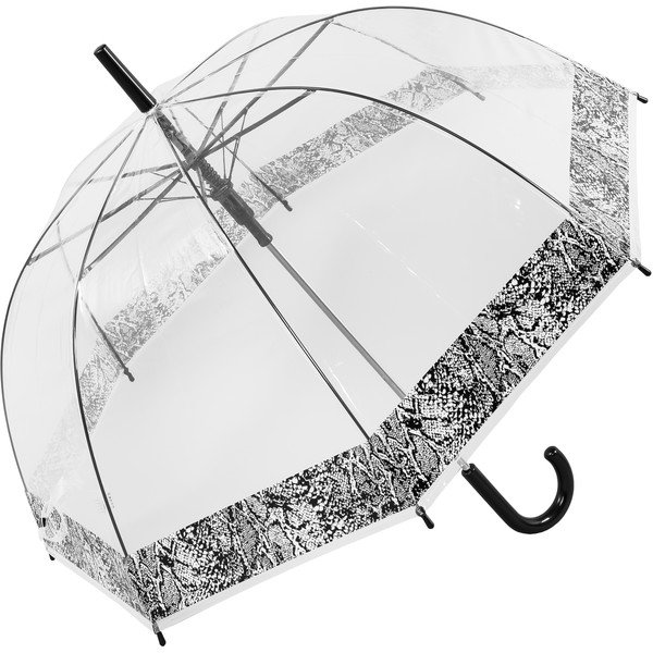 "Ambiance Snake Skin" permatomas vėjo nepraleidžiantis skėtis su automatiniu atidarymu, ⌀ 84 cm-image-2
