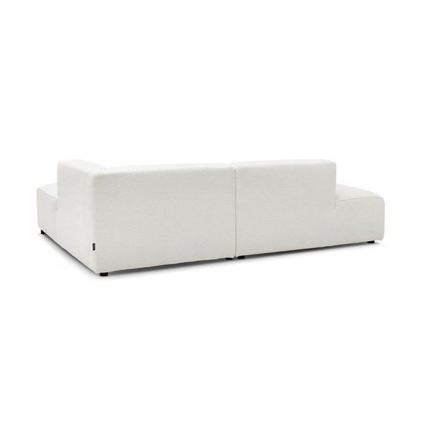 Baltos spalvos iš boucle modulinė kampinė sofa (su dešiniuoju kampu/„L“ formos) Megeve – Bobochic Paris-image-4