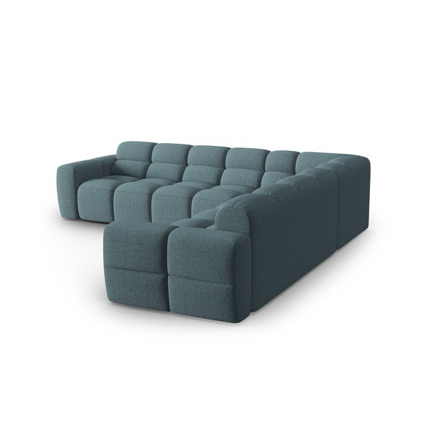 Kampinė sofa mėlynos spalvos Lisa – Micadoni Home-image-3