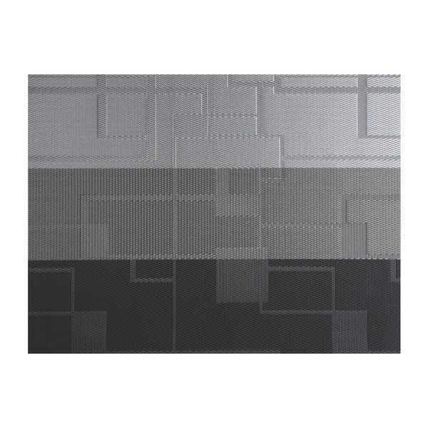 "Tiseco Home Studio Chine Stripe" pilkas plastikinis padėkliukas, 30 x 45 cm