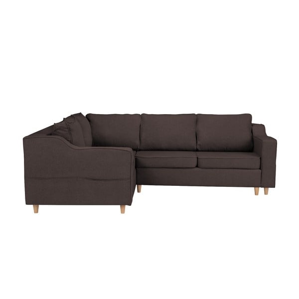 Mazzini Sofos Jonquille sofa-lova, tamsiai ruda, kairysis kampas-image-1