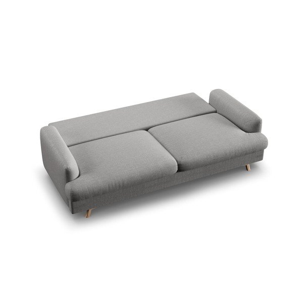 Pilkos spalvos sulankstoma/su sandėliavimo vieta sofa 233 cm Naomi – Micadoni -image-4