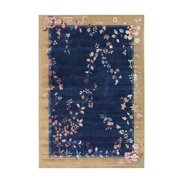Kilimas tamsiai mėlynos spalvos/smėlio spalvos 120x160 cm Amira – Hanse Home