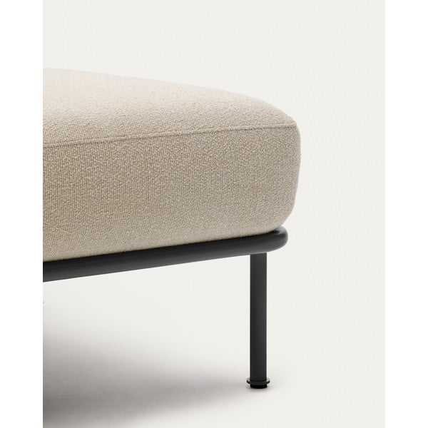 Smėlio spalvos iš boucle taburetė Aurum – Kave Home-image-3