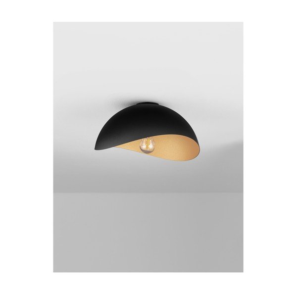 Matinės juodos spalvos/auksinės spalvos iš metalo lubinis šviestuvas Opsi – Nova Luce-image-4