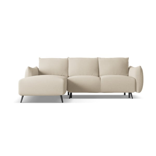 Smėlio spalvos kampinė sofa (su kairiuoju kampu) Malie – Makamii