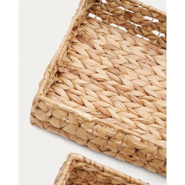 Iš vandens hiacinto krepšiai 2 vnt. 36x27x9 cm Tressa – Kave Home-image-2