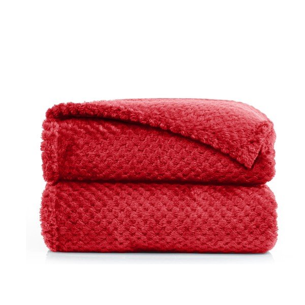 Raudonas mikropluošto pledas DecoKing Henry, 220 x 240 cm-image-2