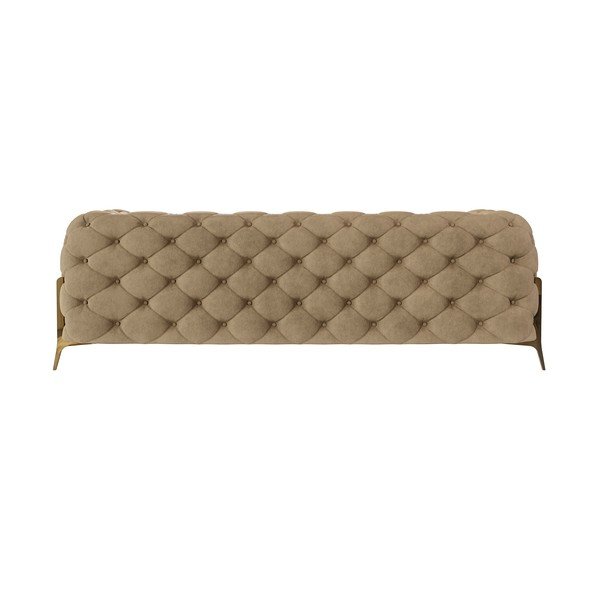 Šviesiai rudos spalvos iš velveto sofa 225 cm Chelsea Bis – Ropez-image-2
