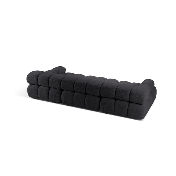Iš boucle sofa antracito spalvos 282 cm Bellis – Micadoni Home-image-4