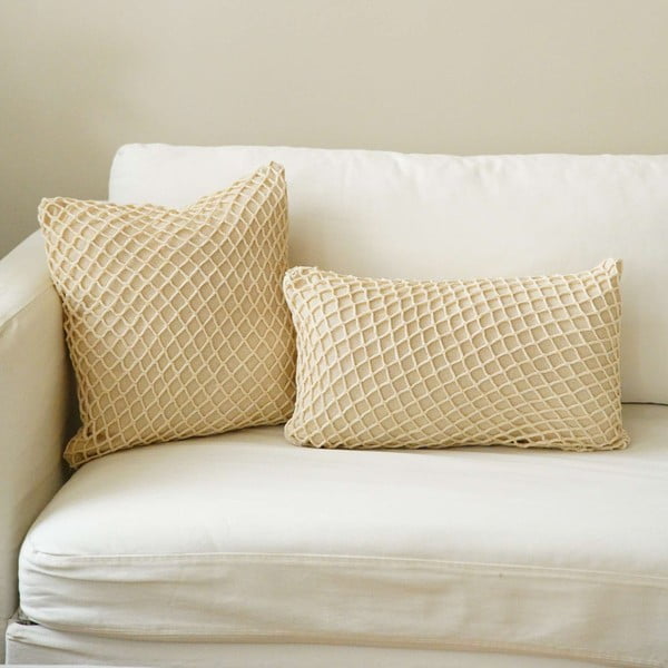 Iš medvilnės dekoratyvinis pagalvės užvalkalas 30x50 cm Net – Mioli Decor-image-1