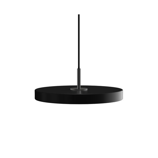 Kabantis šviestuvas juodos spalvos LED su pritemdymo funkcija ø 31 cm su metaliniu gaubtu Asteria Plus Mini – UMAGE