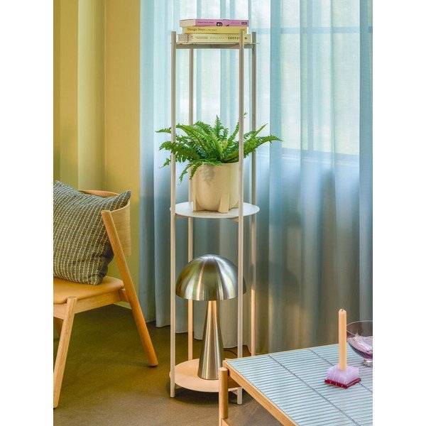 Iš metalo pastatoma lentyna baltos spalvos 42x151 cm Norm – Hübsch-image-1