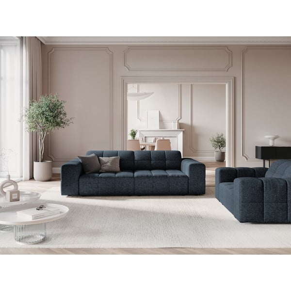 Sofa mėlynos spalvos 204 cm Chicago – Cosmopolitan Design-image-1