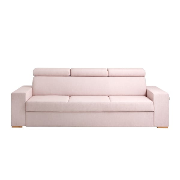 Rožinė trijų vietų sofa Custom Form Atlantica