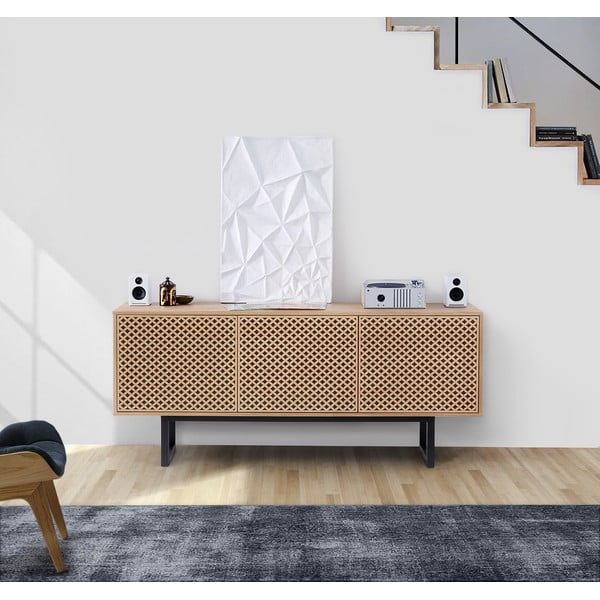 Ąžuolinė komoda Woodman Camden Diamond, 175 x 75 cm-image-4