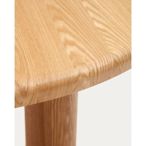 Apvalios formos valgomojo stalas iš uosio ø 120 cm Mailen – Kave Home-image-3