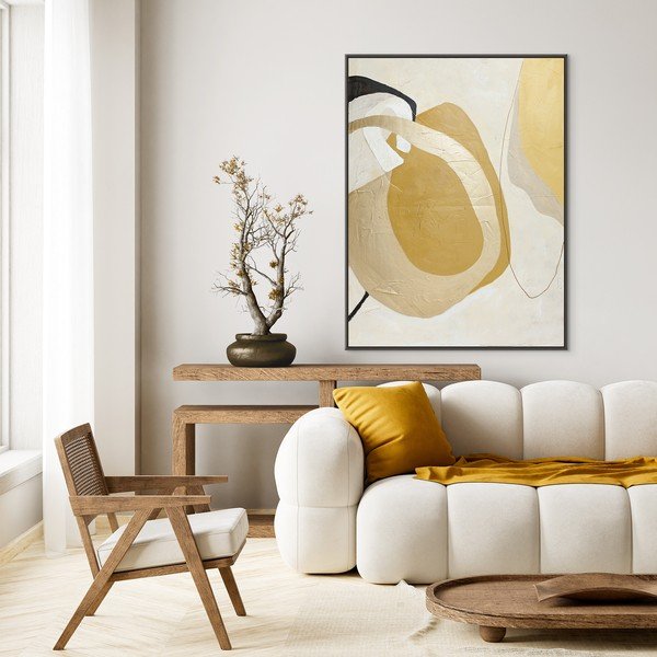 Paveikslas tapyba rankomis (tapyba) su rėmeliu/tapyba ant drobės 91x121 cm Stardust – Malerifabrikken-image-1