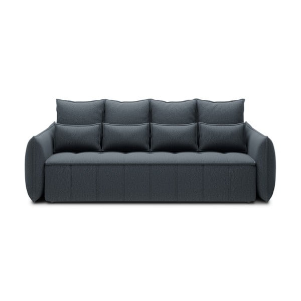 Mėlynos spalvos iš šenilinio audinio sulankstoma/su sandėliavimo vieta sofa 242 cm Weltton – ELTAP