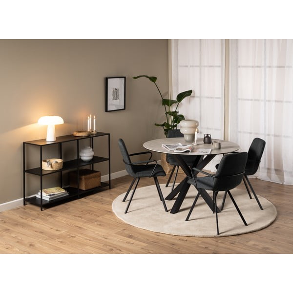 Valgomojo kėdės tamsiai pilkos spalvos 2 vnt. Selina – Actona-image-2